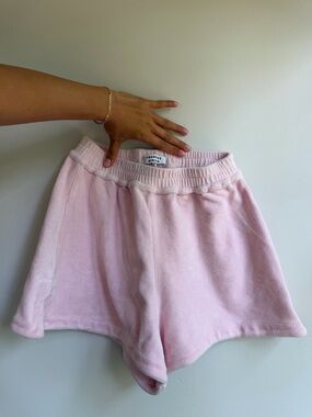 Frankie's Bikinis Terry Shorts Pink